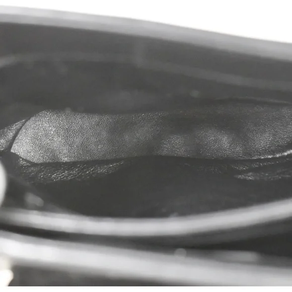 CHANEL CC MATELASSE Fringe Chain Shoulder Bag Leather Black Vintage - Picture 5 of 12